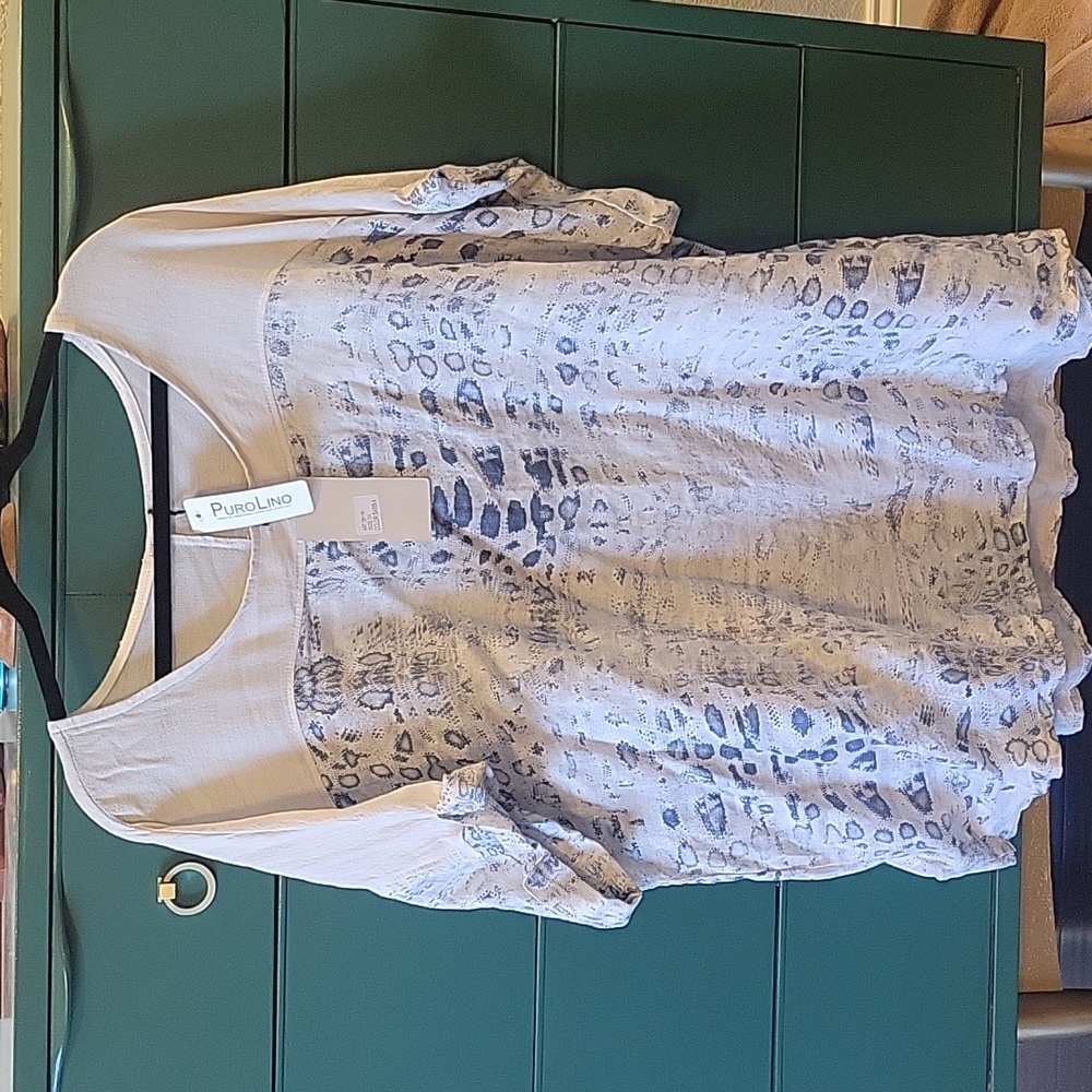 Lungo L'Arno 100% Linen top (3x)